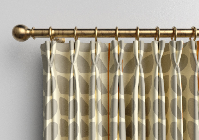 Orla Kiely Two Colour Stem, Warm Grey - Made to Measure Curtains - Image 10